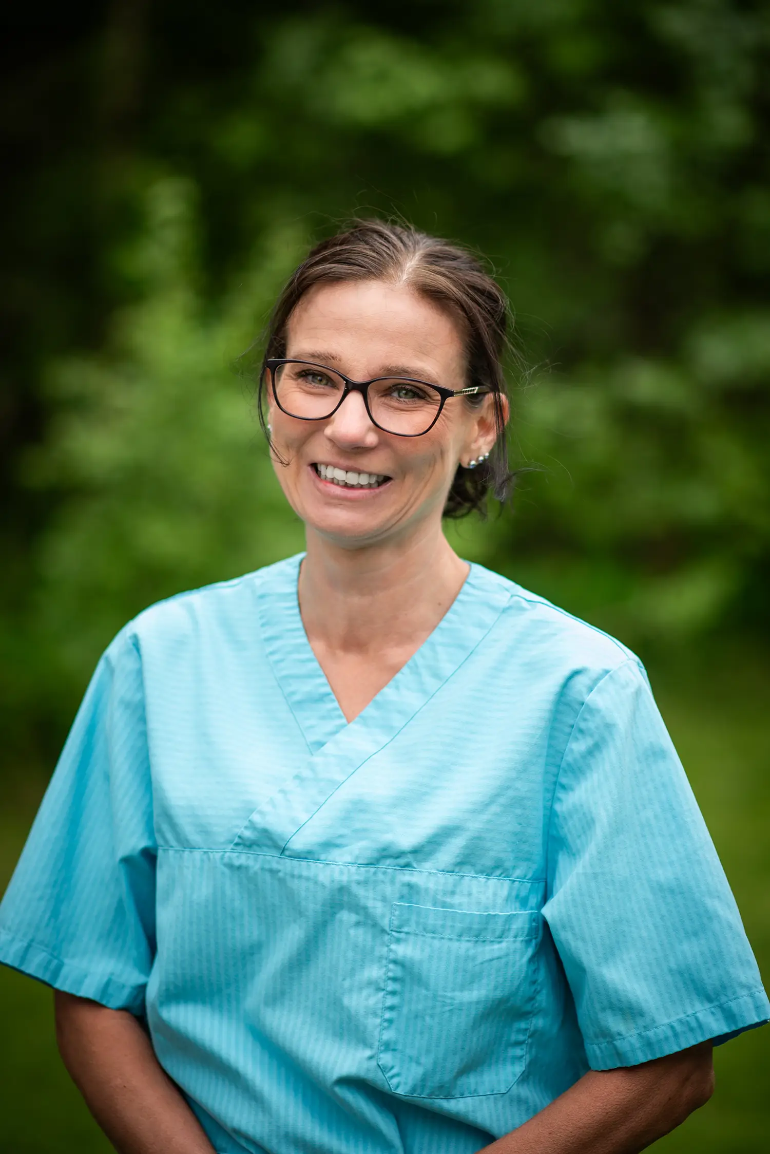 Marie, godkänd legitimerad sjuksköterska på Hammarö Smådjursklinik.